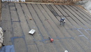 4屋頂地坪熱熔式砂面橡化瀝青厚度4mm防水毯搭接封口膠1